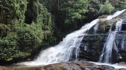 Beautiful waterfall for good relaxation