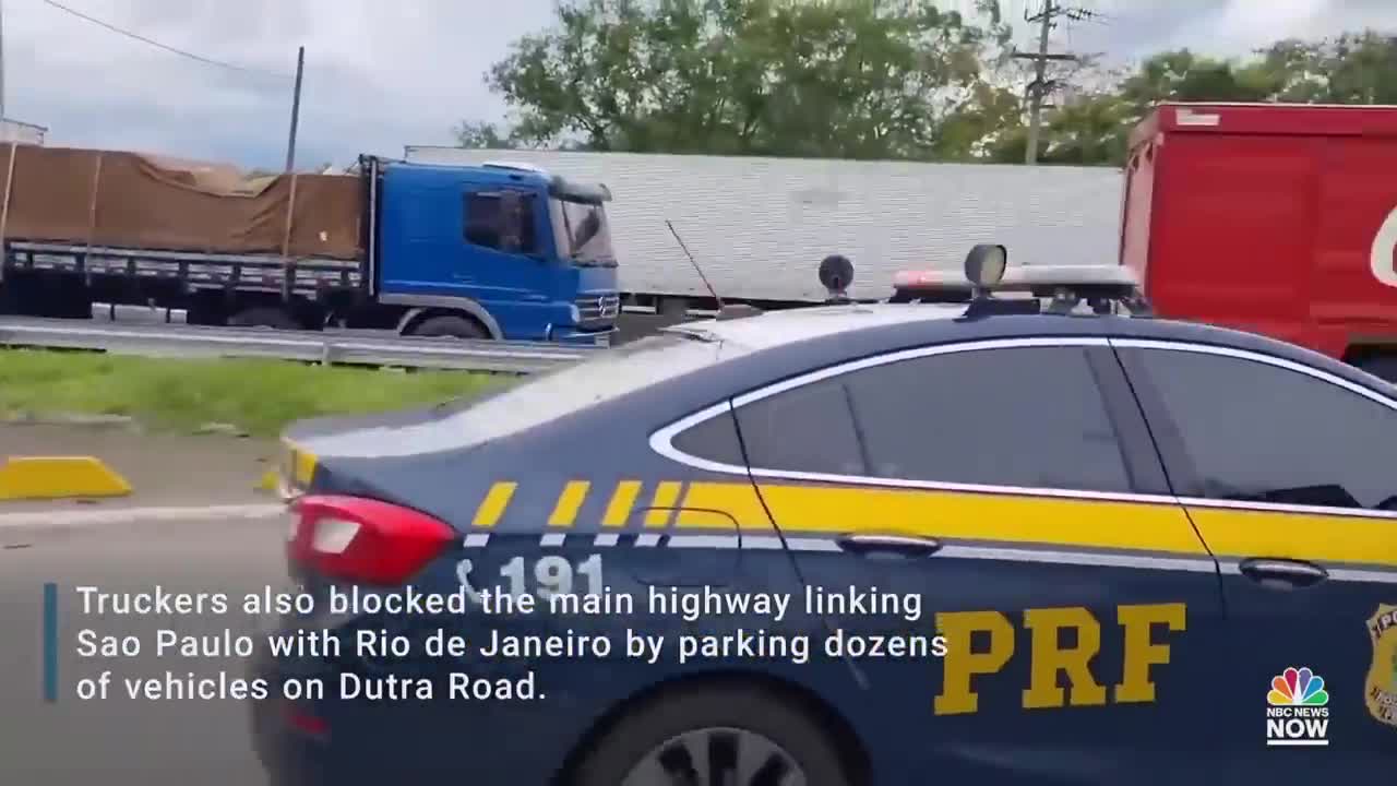 Brazilian Truckers Create Multiple Blockades In Support Of Bolsonaro