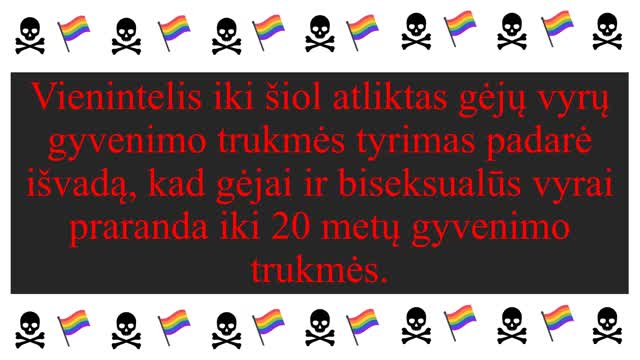 Homoseksualus elgesys yra be galo pavojingas sveikatai