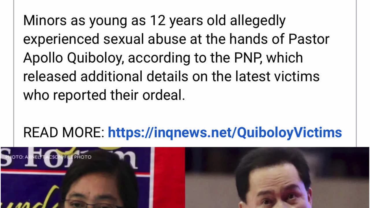 Minors as young as 12 years old allegedly experienced sexual abuse.