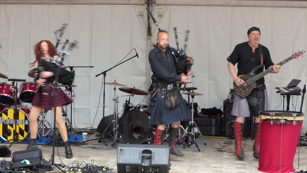 Celtica Nova Cork Hill & Goat Herd Bagpipes & Drums 2024 Mount Dora Scottish Highland Festival