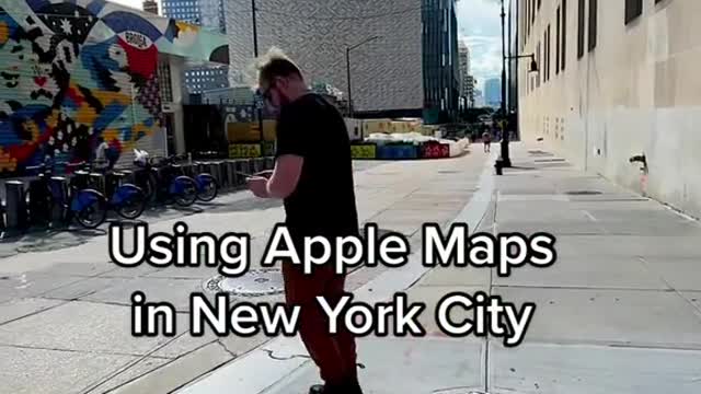 Using Apple Mapsi in New York City