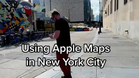 Using Apple Mapsi in New York City