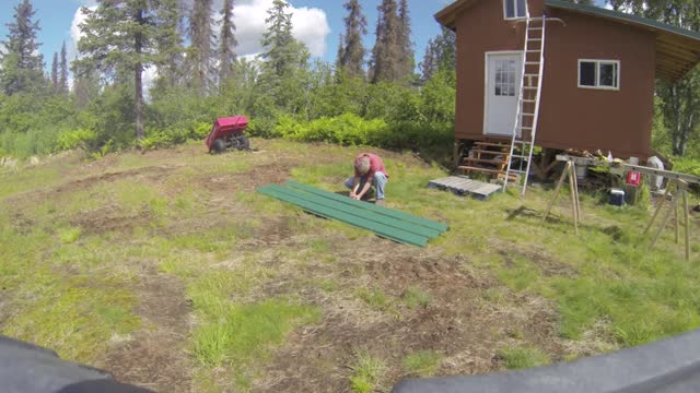 Finishing the roof and clean up