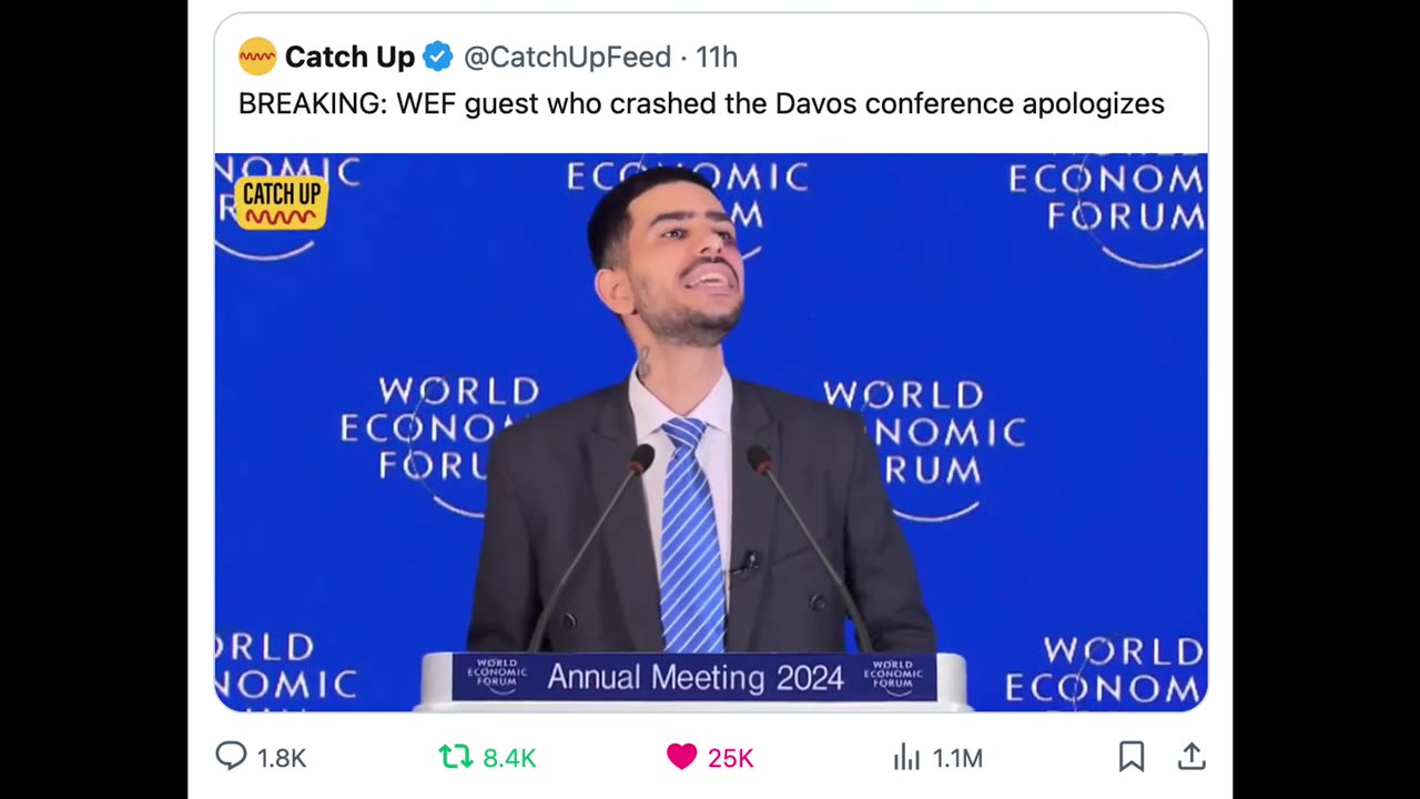 BREAKING News New WEF participant does the unthinkable at 2024 Davos Meeting
