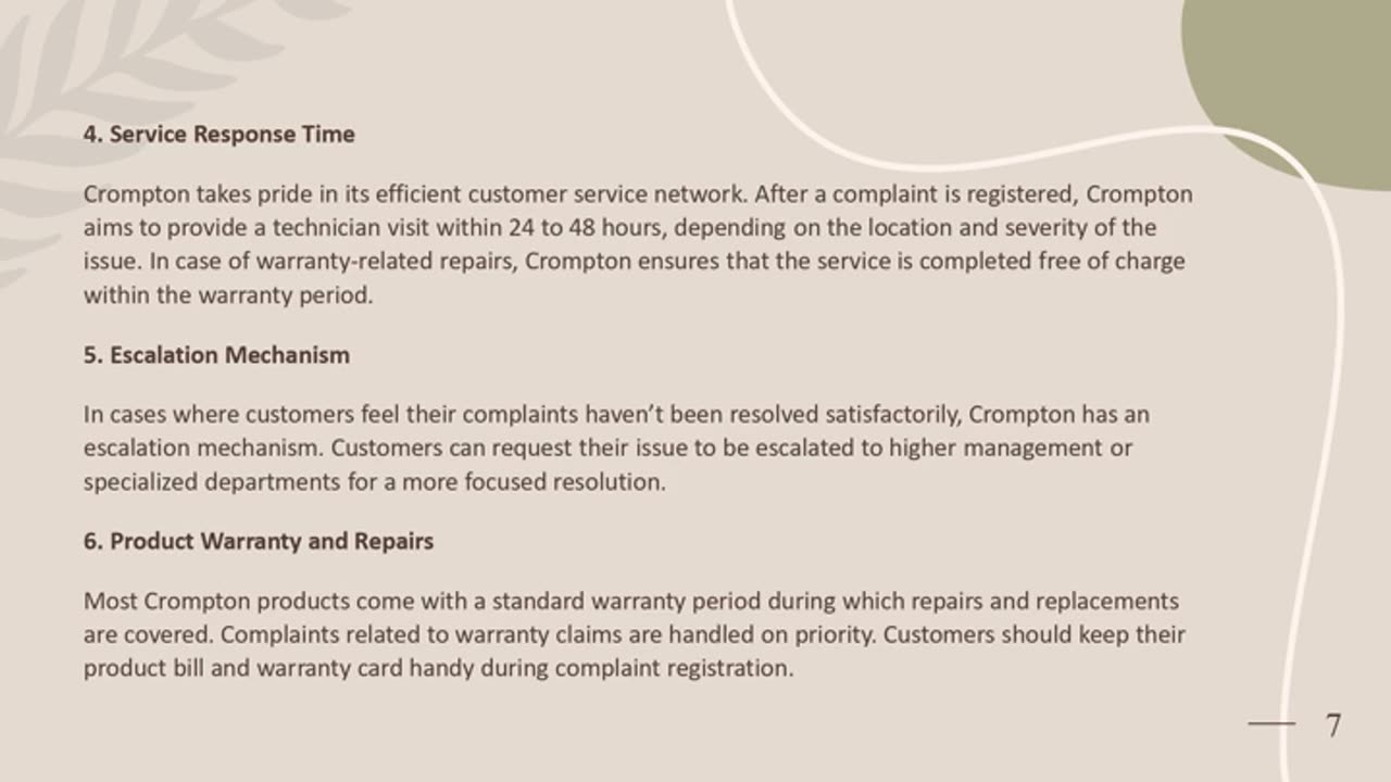 Crompton Complaint Registration: Everything You Should Know