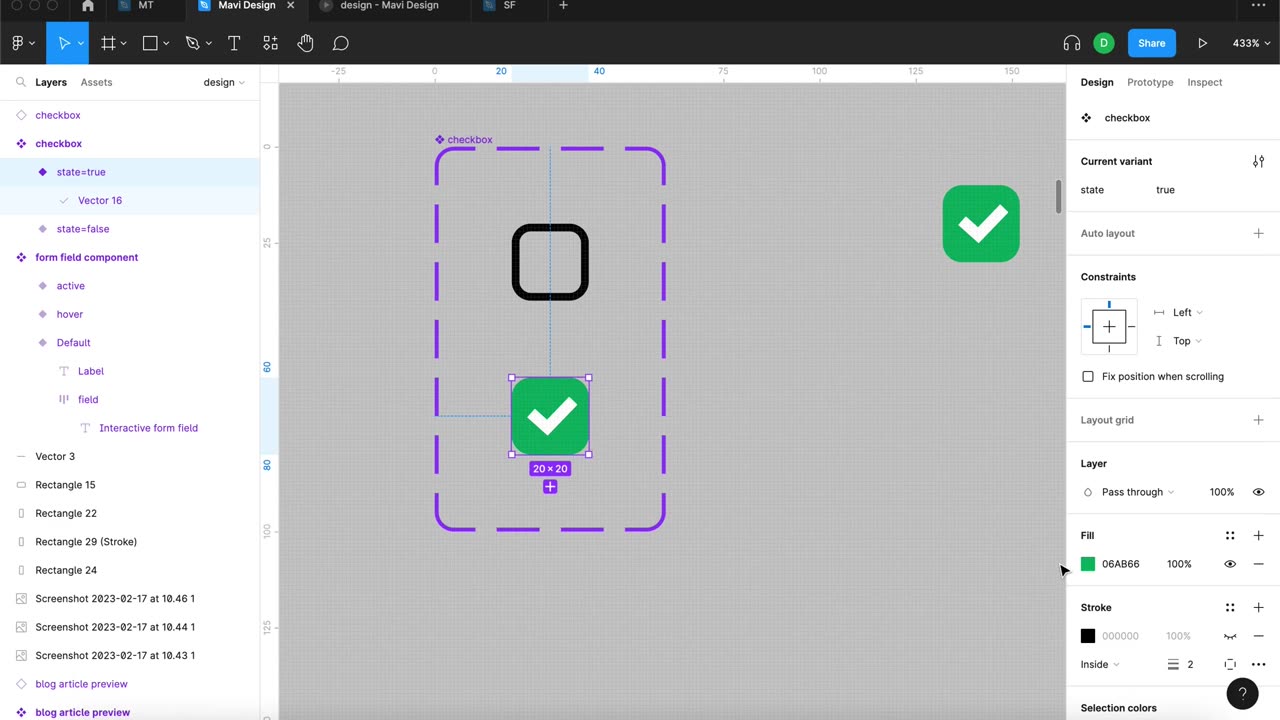 WEB DESIGN IN FIGMA ep.21 Consent CHECKBOX – Free UX UI Course