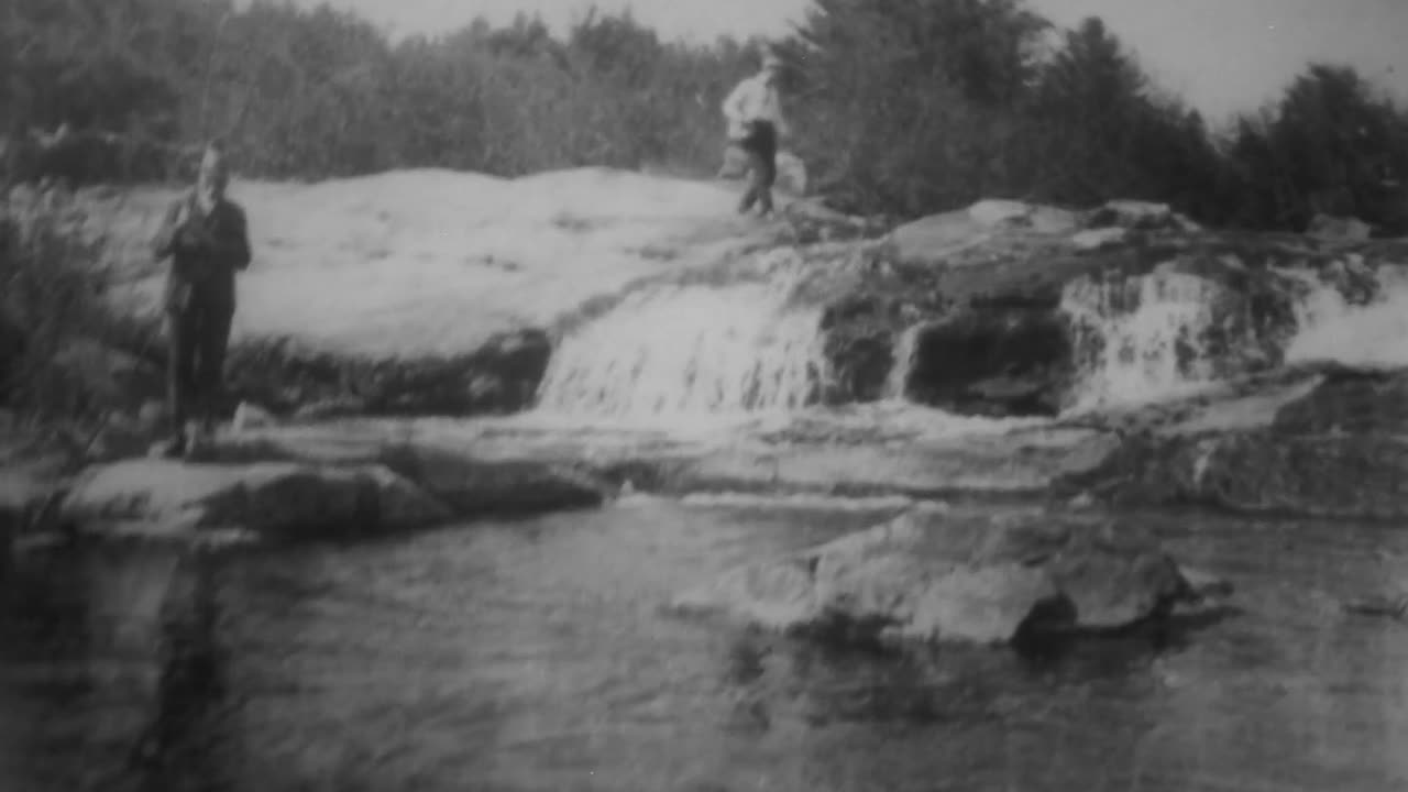 Brook Trout Fishing (1902 Original Black & White Film)