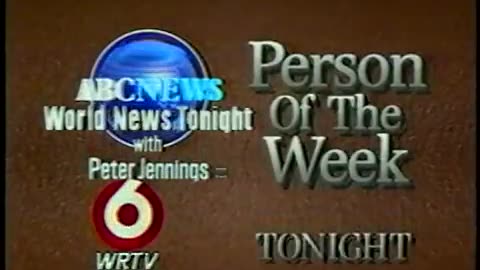 June 12, 1987 - Promo for 'Person of the Week' with Peter Jennings