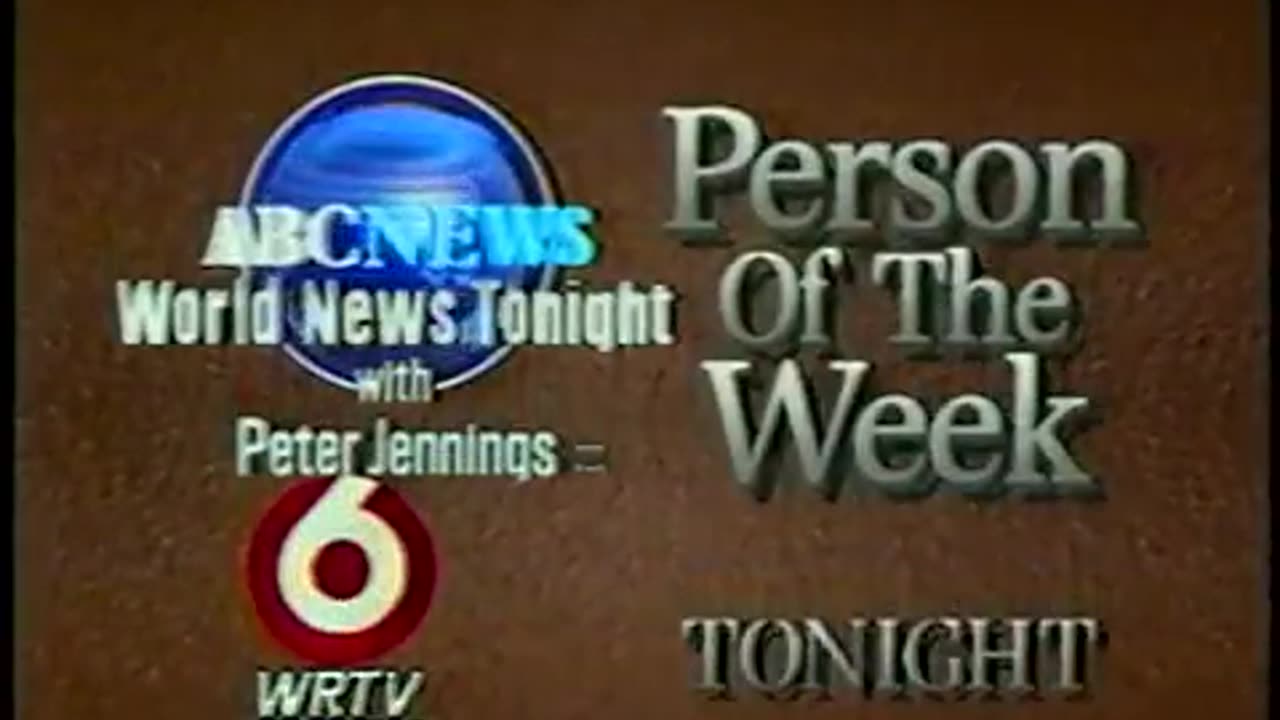 June 12, 1987 - Promo for 'Person of the Week' with Peter Jennings