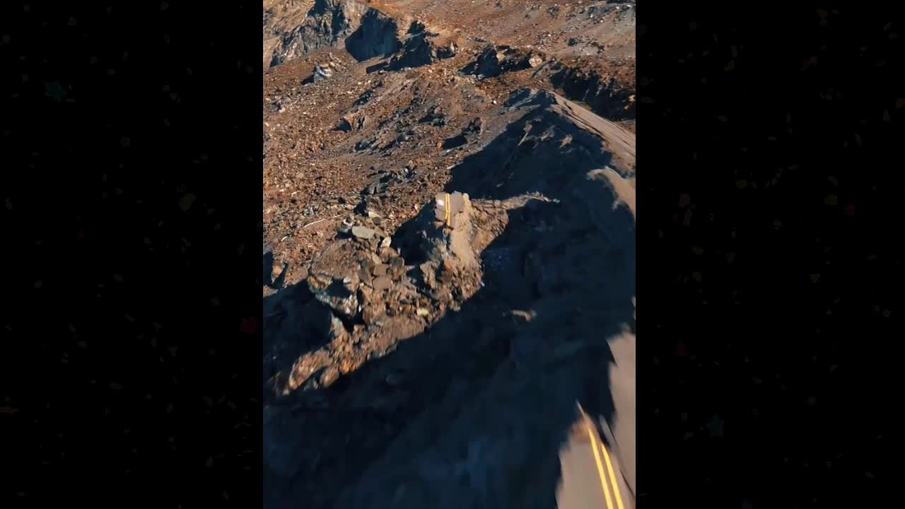 The road was destroyed by a landslide in 2009 in Quebec, Canada