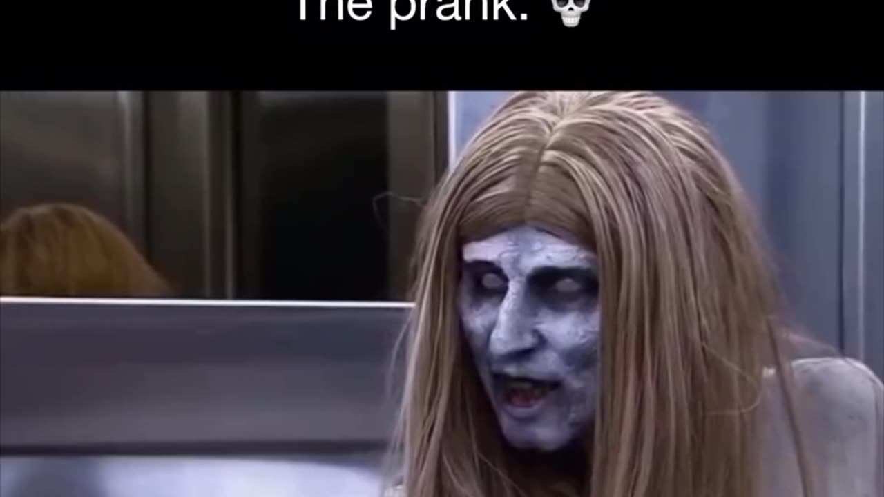 Ghost prank on girl