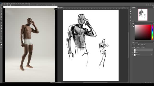 Practice 5-minute character sketching together, male daily dynamics IX