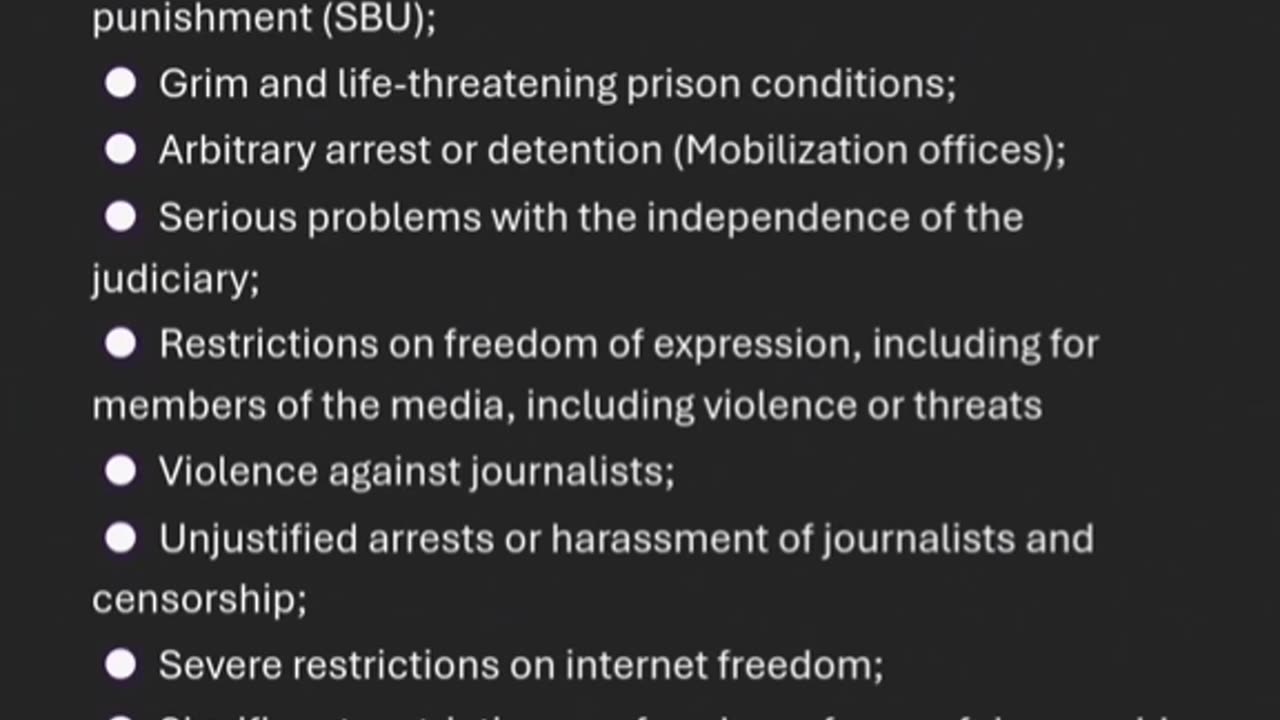 State Department Publish Report On Ukraine Human Rights.