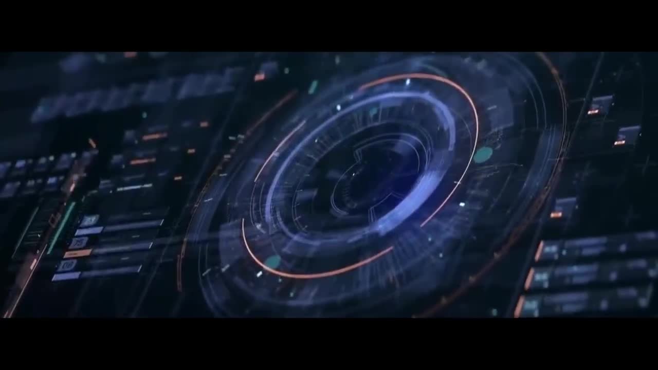 It's so cool, a sense of technology, a futuristic sci-fi interface animation