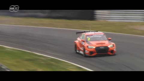 Audi on a race track