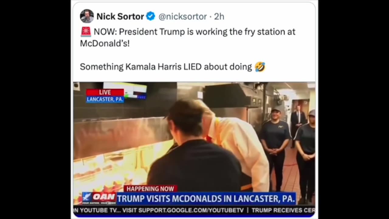 President Trump At McDonald's Fries Station : "Can I Give 'Em Extra Salt?"