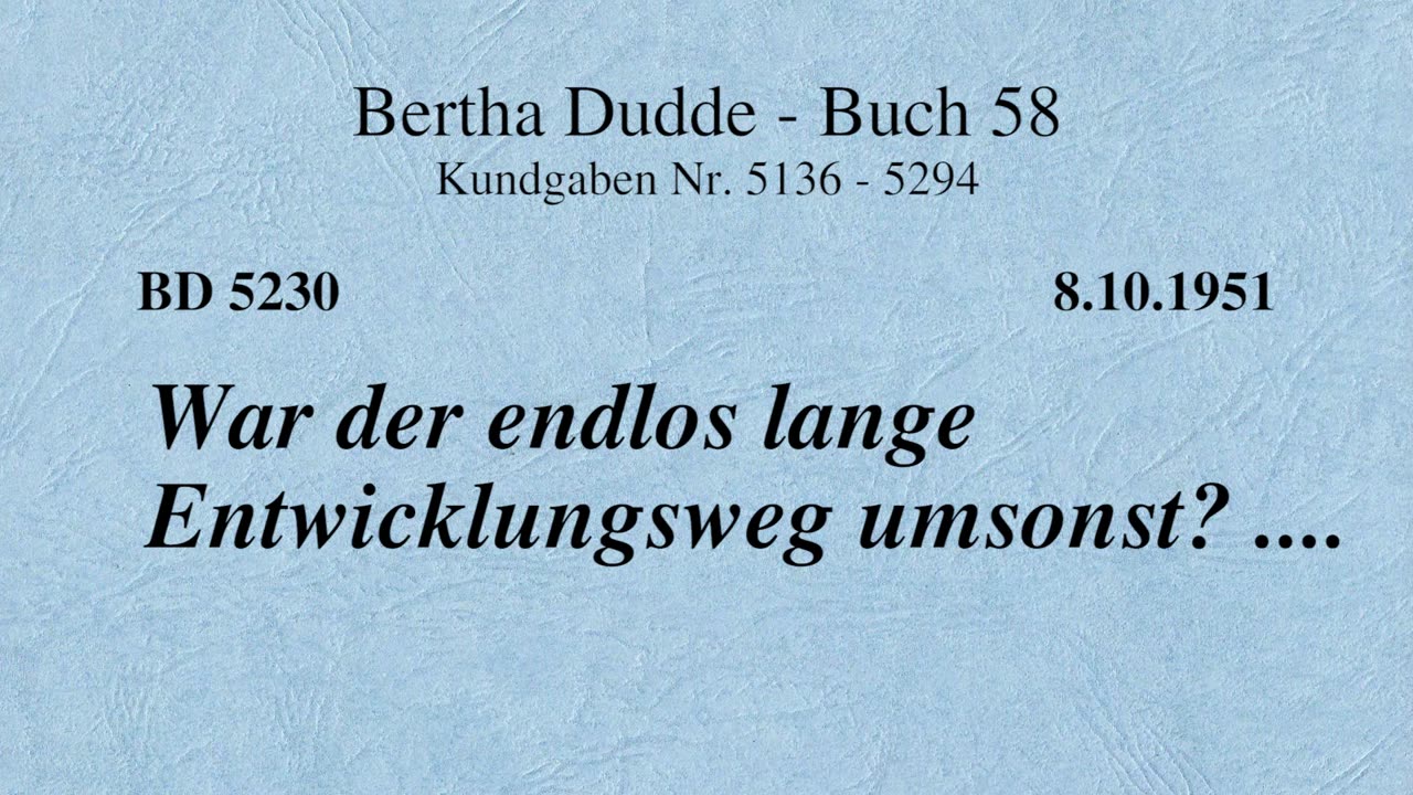 BD 5230 - WAR DER ENDLOS LANGE ENTWICKLUNGSWEG UMSONST? ....