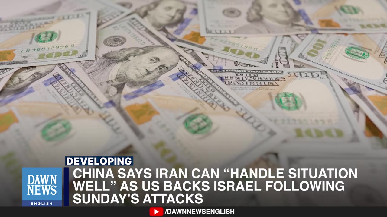 China Says Iran Can Handle Situation Well As US Backs Israel On Sunday’s Attacks | Dawn News English