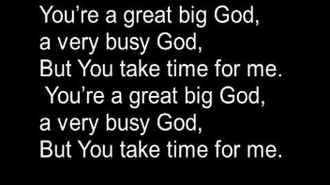 Great Big God, kids song