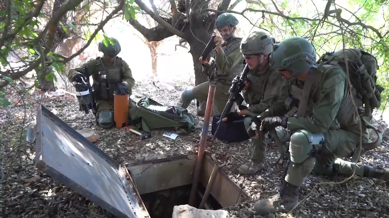 Attached is footage of weapons and underground infrastructure found in