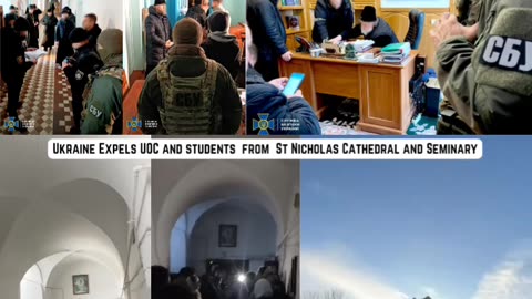 Ukraine expels UOC and students from Cathedral, raids Lavra Caves