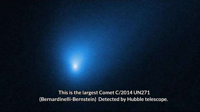 Unbelievable Hubble telescope finds the largest comet ever.