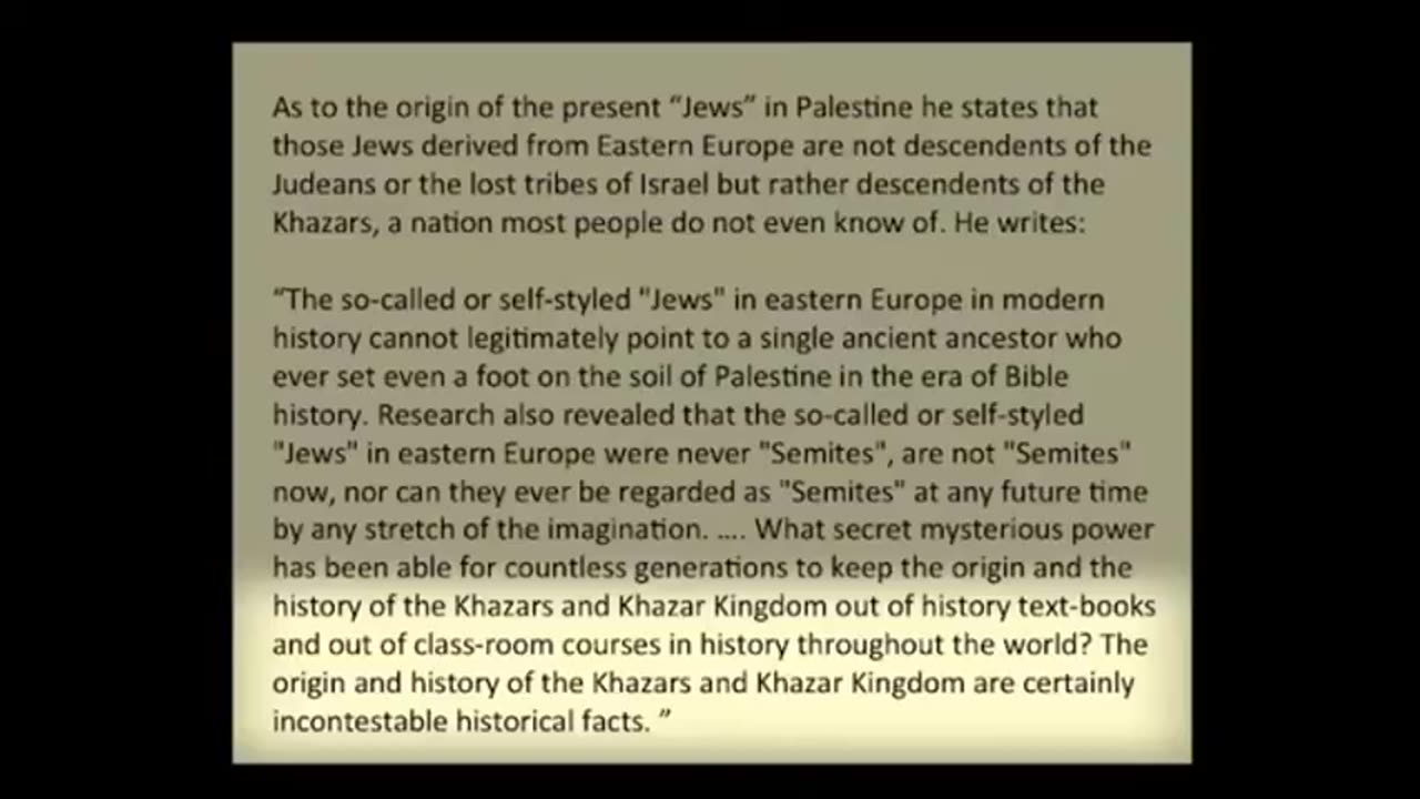 History of the Khazars - Walter Veith