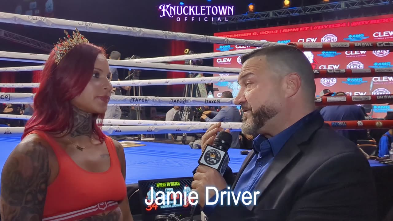 Jamie Driver Interview at BYB 34 Weigh-Ins