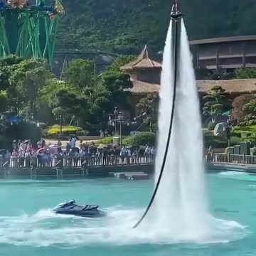 One of the performances in the Chinese amusement park