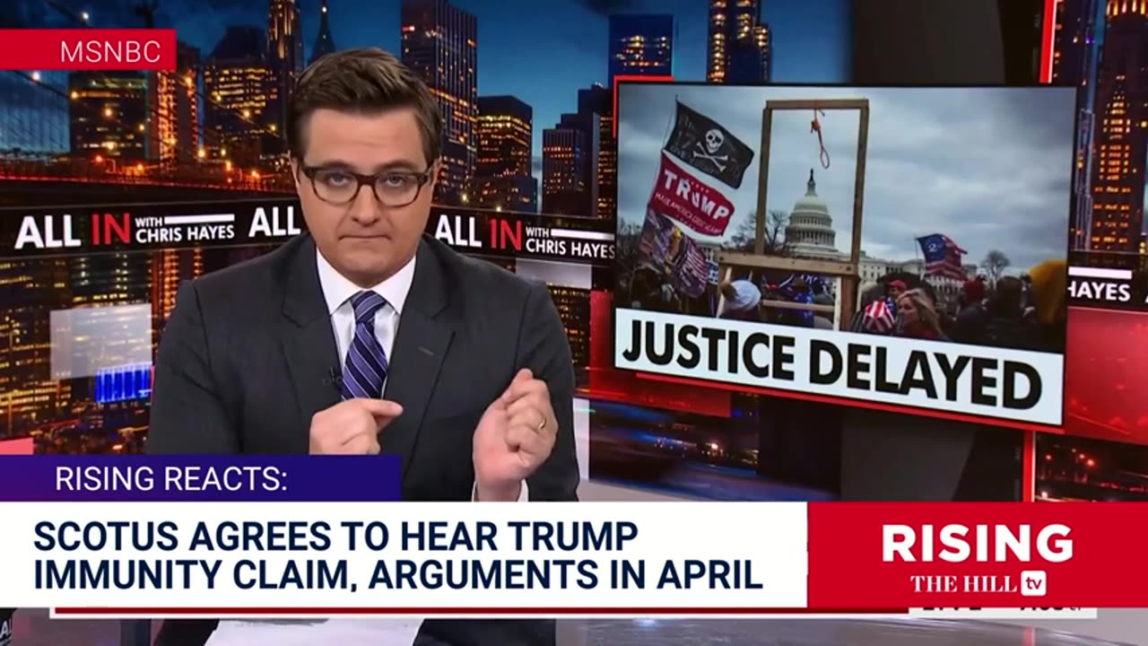 WATCH | Chris Hayes MELTS DOWN After SCOTUS Decides to Hear Trump Immunity Case: Rising