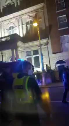 Grand Freemason Lodge in Dublin is on fire.