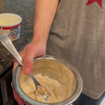 Mixing Sour Cream with Taco Uppercut