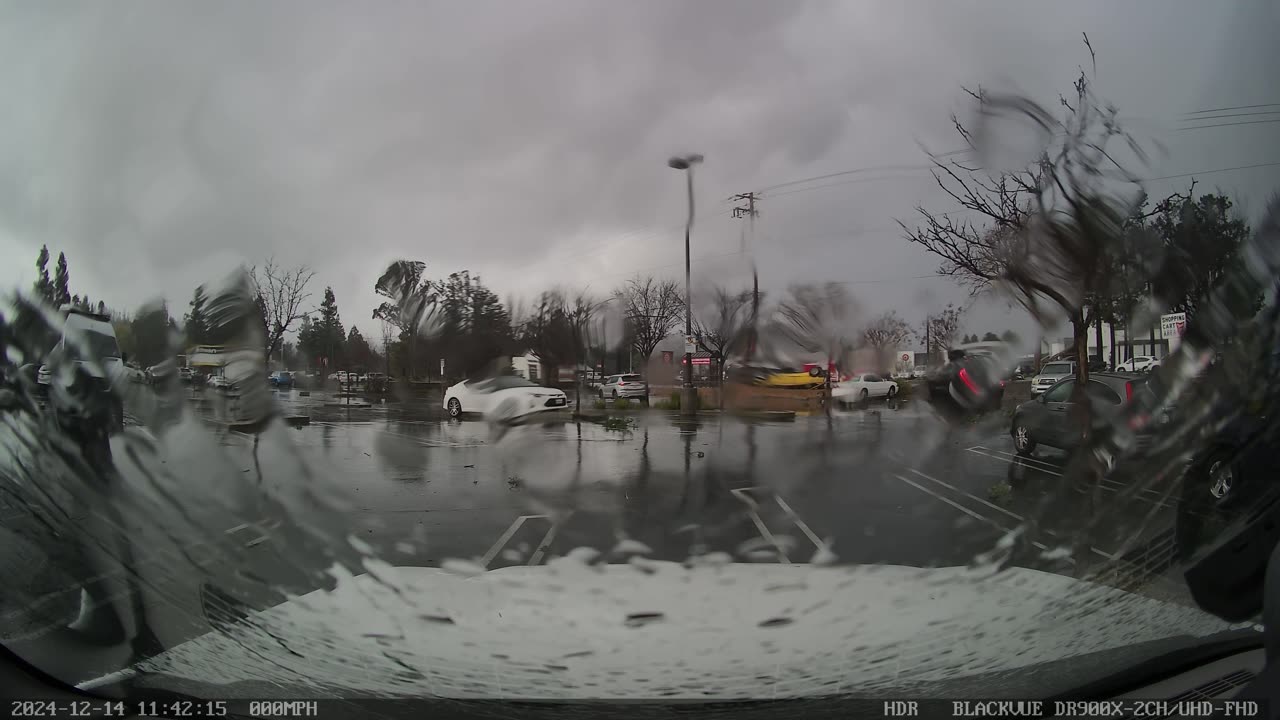 Dashcam and Aftermath Of Tornado in Scotts Valley