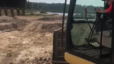 5 Year Old Backhoe Operator