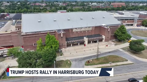 Trump Supporters Camped Out Waiting For MAGA Rally Today in Harrisburg Pennsylvania