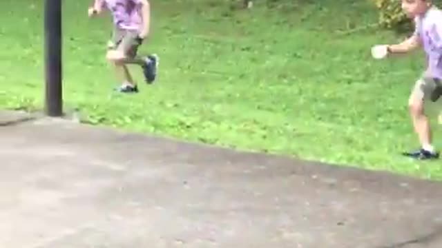 Funny baby and funny cats