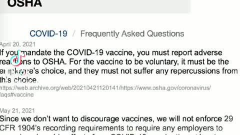 Osha On Vaccine Mandates