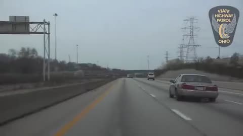 High Speed Police Pursuit of Murder Suspect Ends with a Bang