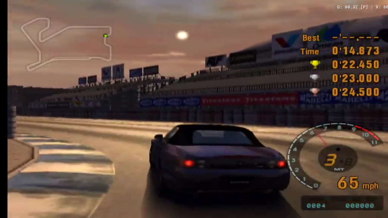 Gran Turismo 3 - License Test IB-3 Gameplay(AetherSX2 HD)