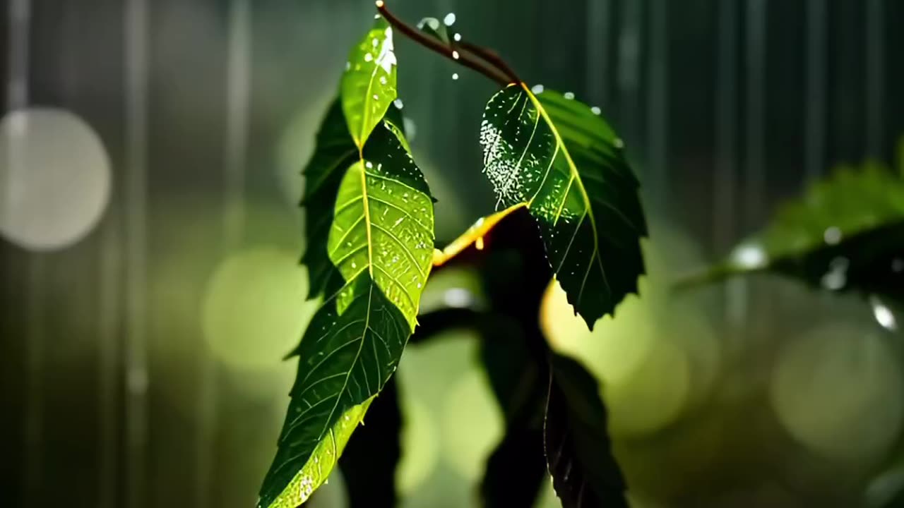 "The Way the Leaves Dance in the Rain - A Surreal AI Art Masterpiece"