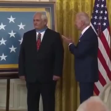 Biden honoring back side