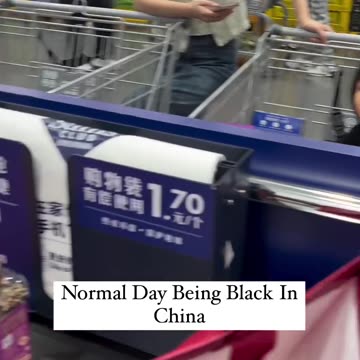 Normal day being black in china