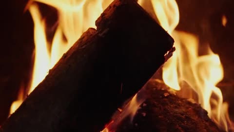 🔥 Relaxing Fireplace with Burning Logs and Crackling Fire Sounds for Stress Relief 4K UHD