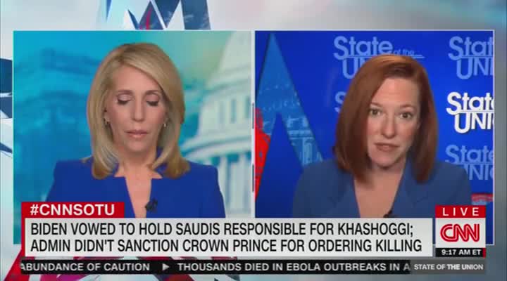 Dana Bash And Jen Psaki Discuss MBS