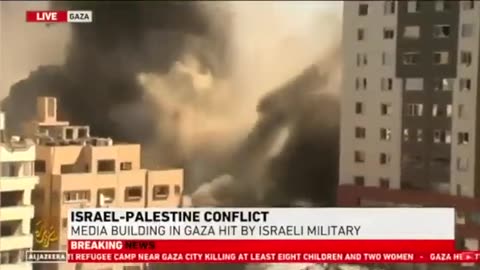 A WOMAN AND HER CHILD STUCK INSIDE CRUMBLES AFTER THE BLASTS HAPPENED IN ISREAL