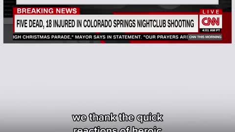 Five dead, 18 injured in shooting at a gay nightclub in Colorado