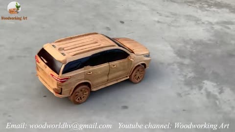 Wood Carving - Toyota Fortuner Legender 2021 - Woodworking Art