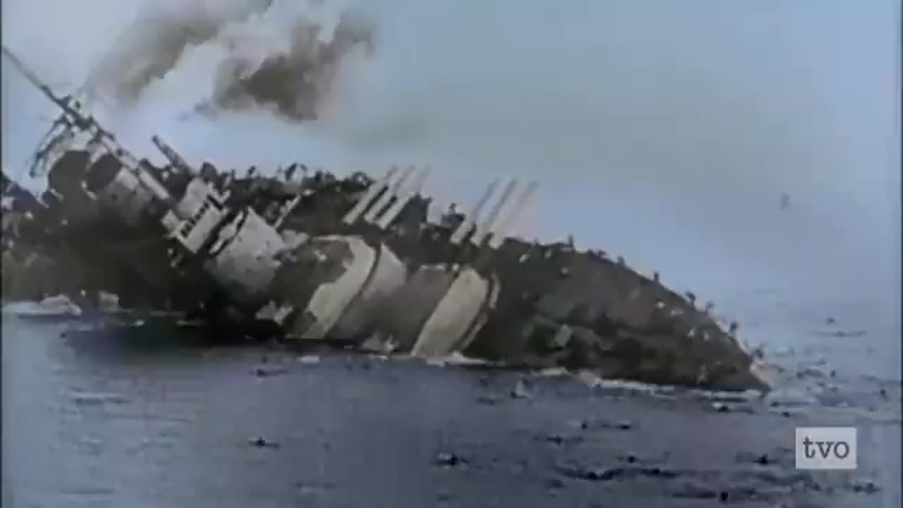 Largest Ship To Sink On Video From WW1