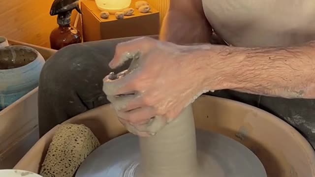 At least we can recycle the clay #pottery #asmr #satisfying.mp4